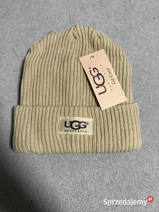 Czapka beżowa UGG Dla kobiet Jarocin