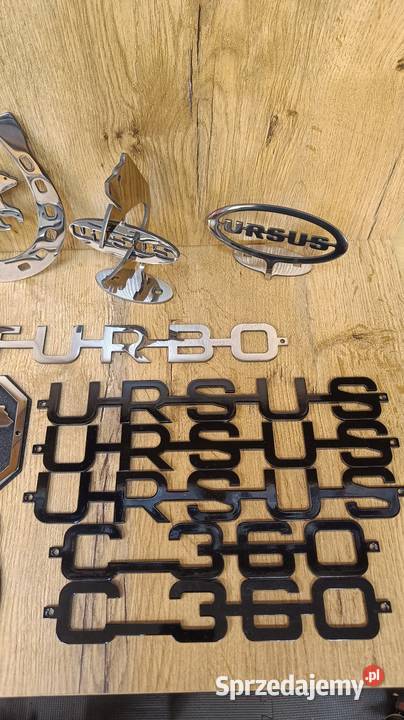 Emblematy nierdzewne Ursus C360 C330 Turbo sprzedam