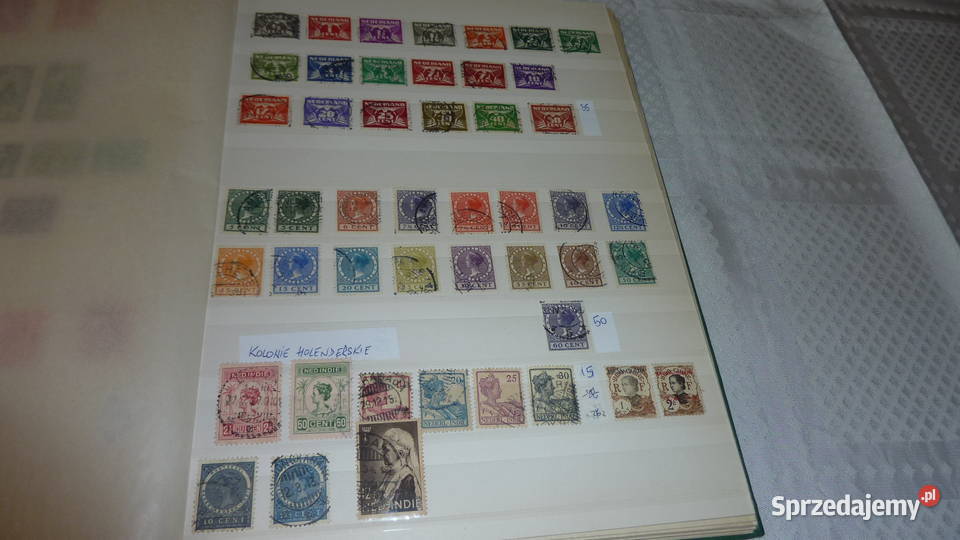 Album starych znaczków Holandia Norwegia małopolskie Bukowno