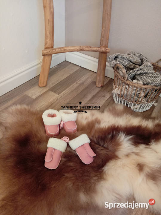 Buciki I Rękawiczki Komplet Skóra Owcza Szaflary
