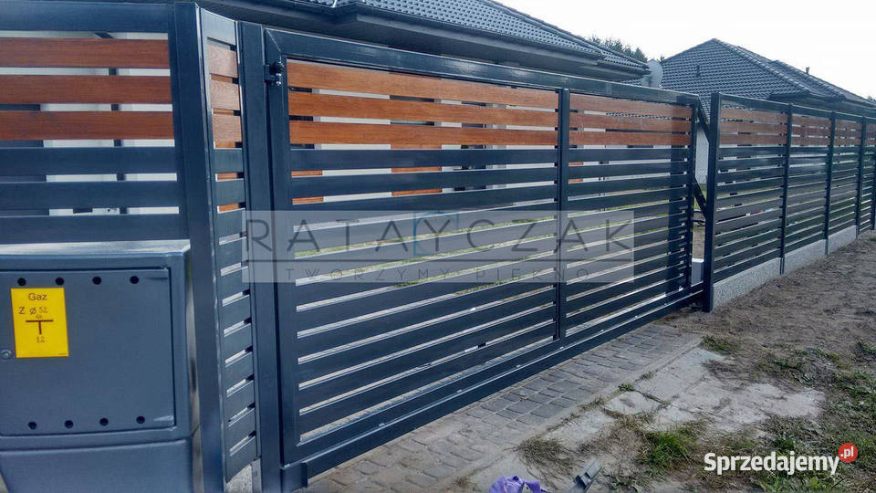 Brama dwuskrzydłowa rozwierana Palisada z