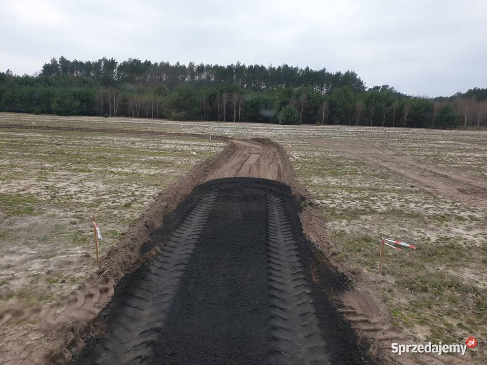 Szlaka żużel 25ton utwardzanie niwelacja terenu