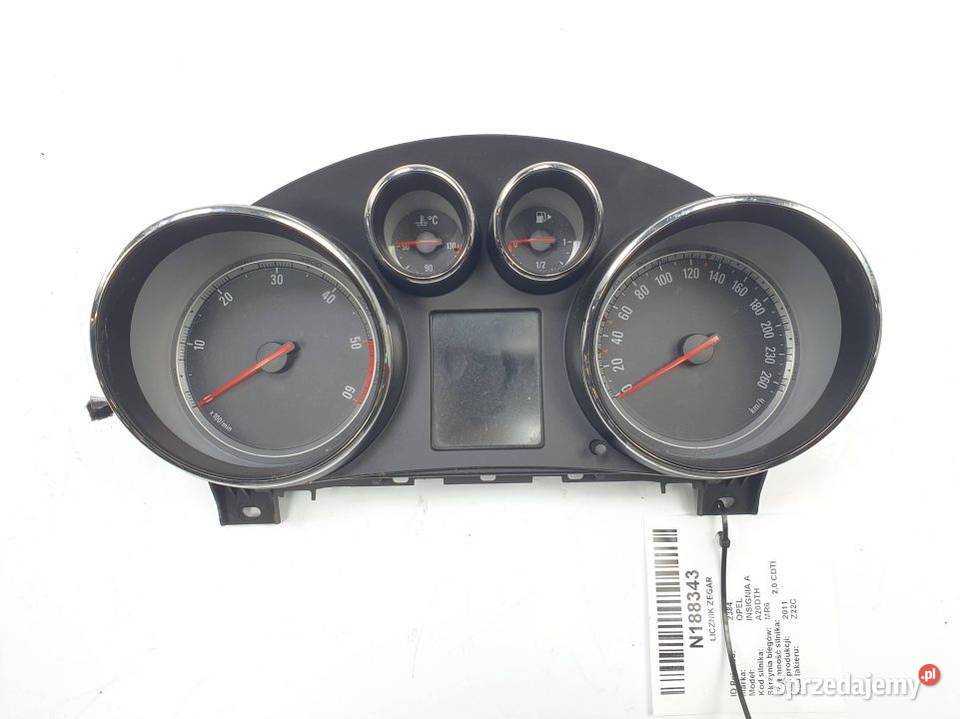 LICZNIK ZEGAR OPEL INSIGNIA A 20980568 osobowe Lipno