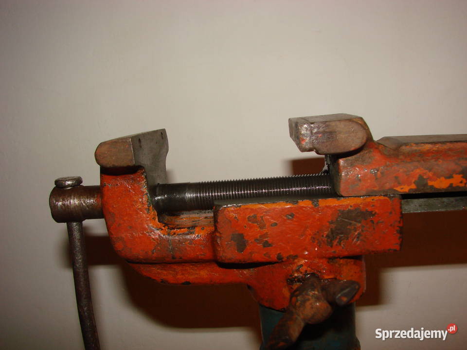 małe imadło stołowe PRL Pruszcz Gdański
