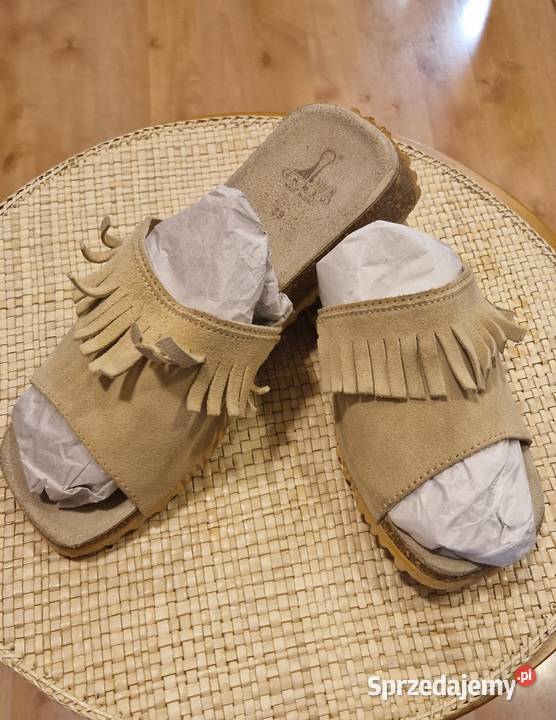 BUTY KLAPKI damskie rozmiar 39 zamszowe boho Lublin sprzedam
