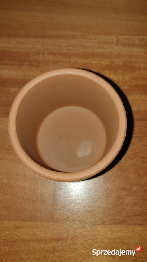Osłonka doniczka ceramiczna brązowa nowa mazowieckie Warszawa