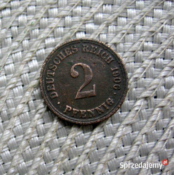 Niemcy 2 Reichspfennig 1906r A Numizmatyka Kalisz