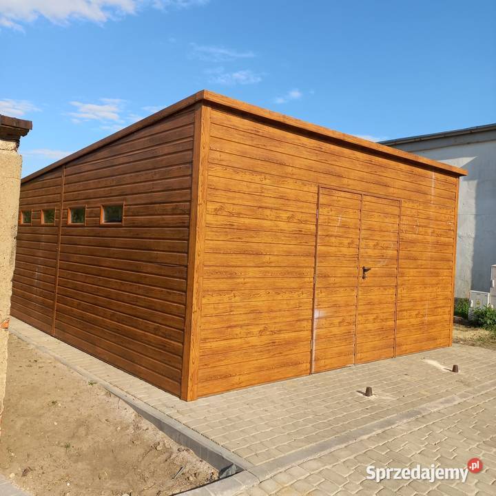 Wiata bkaszana Garaż blaszany 490x650 Sulechów