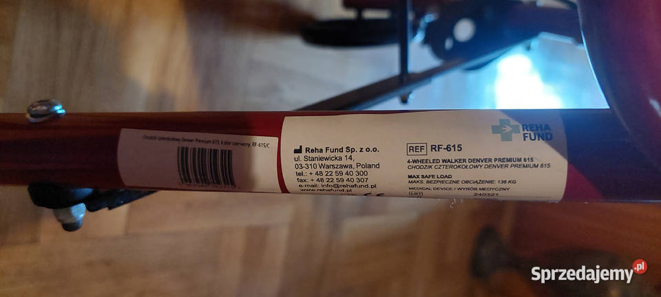 Chodzik czterokołowy Denver Premium RF615 Częstochowa
