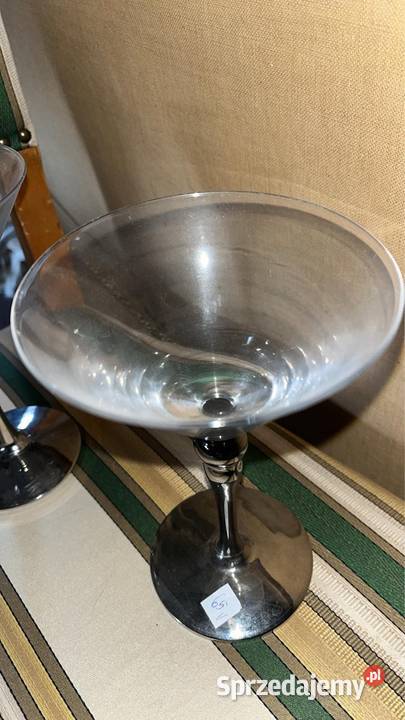 Kieliszek do szampana Nóżka srebrzona Czara jest pomorskie Gdańsk