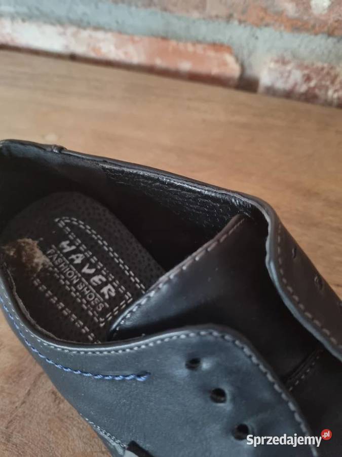 Czarne półbuty Haver mazowieckie Warszawa