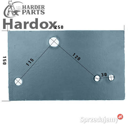 Listwa płozy HARDOX 063607P części do pługa Suwałki