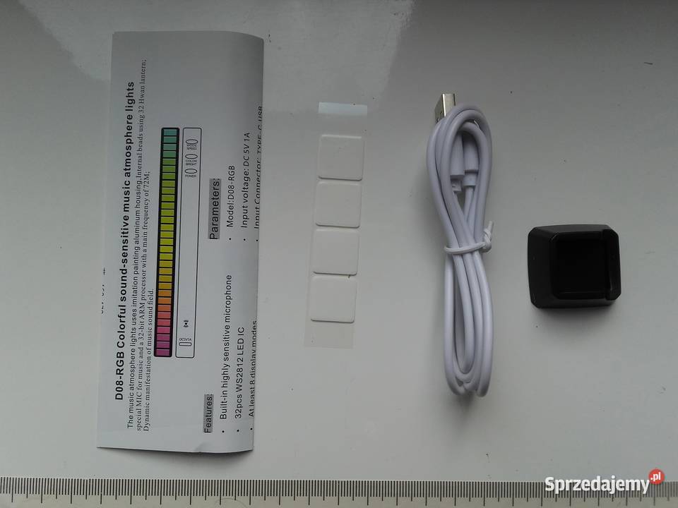 Oświetlenie RGB 32 diody sterowane dźwiękiem USB wielokolorowy Bydgoszcz