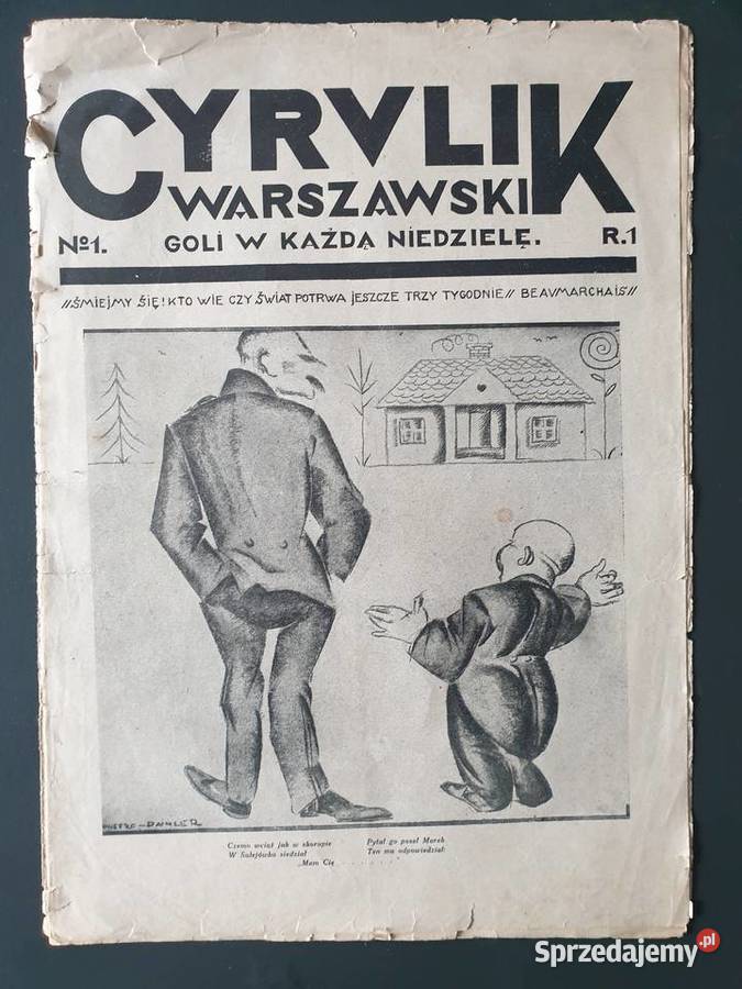 Cyrulik Warszawski numer 1 1926 Rok wydania 1926 Gdynia