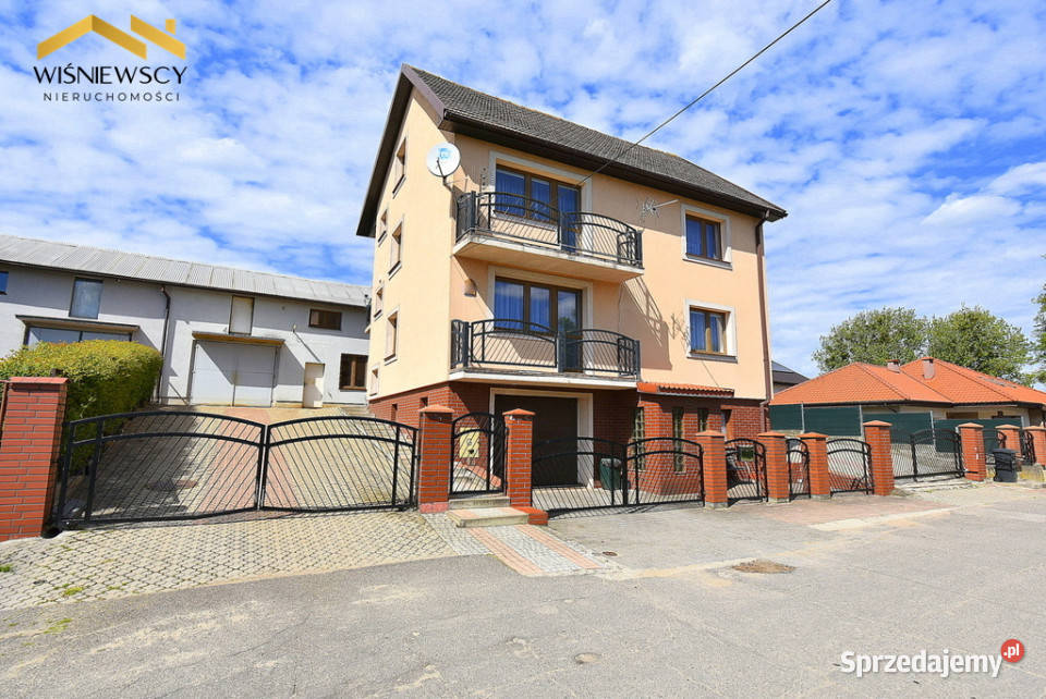 Dom mieszkalny 230m2 hala na dział gosp 343m2 wolnostojący Dobre Miasto