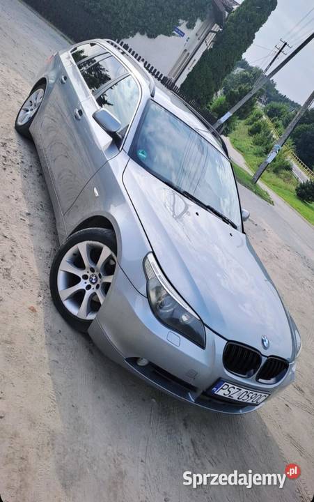 BMW e61 25 diesel 200 koni skóry xenon nieuszkodzony Skarszewy sprzedam