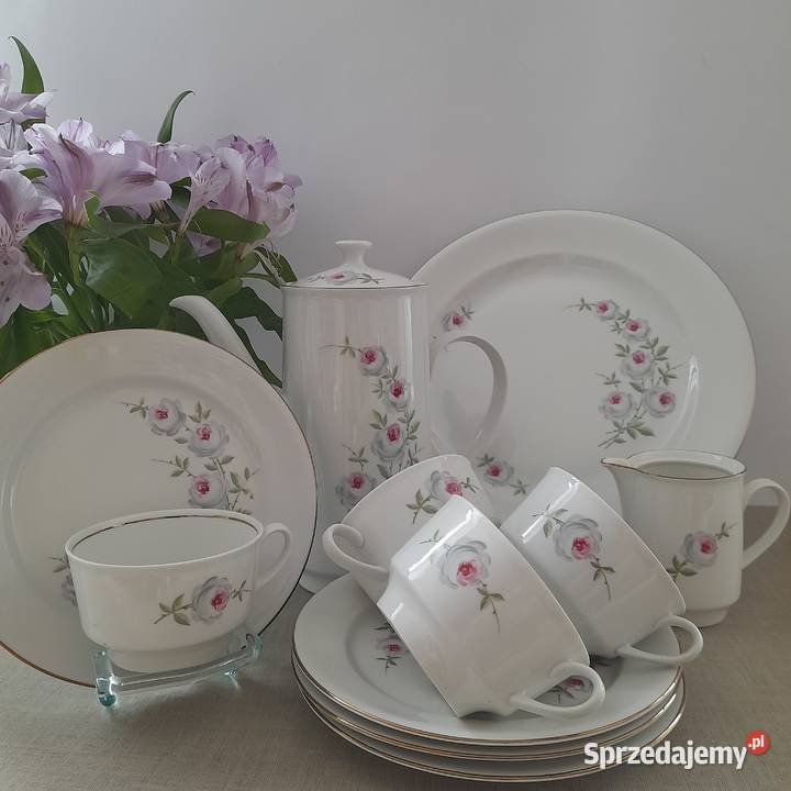 Serwis śniadaniowokawowy Stadtlengsfeld 19501963 Porcelana i szkło Bogatynia