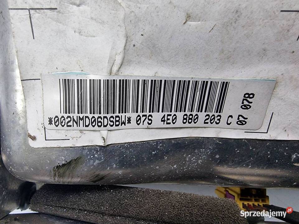 PODUSZKA AIRBAG AUDI A8 D3 4E0880203C Lipno sprzedam