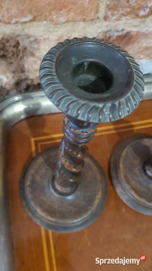 Biedermeier świecznik około 1840 roku Prusy Orneta