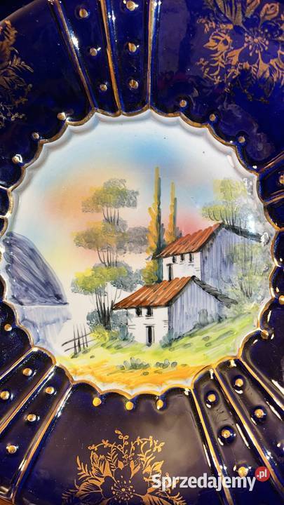 Patera duża Kobaltowa Made in Portugal Do Gdańsk