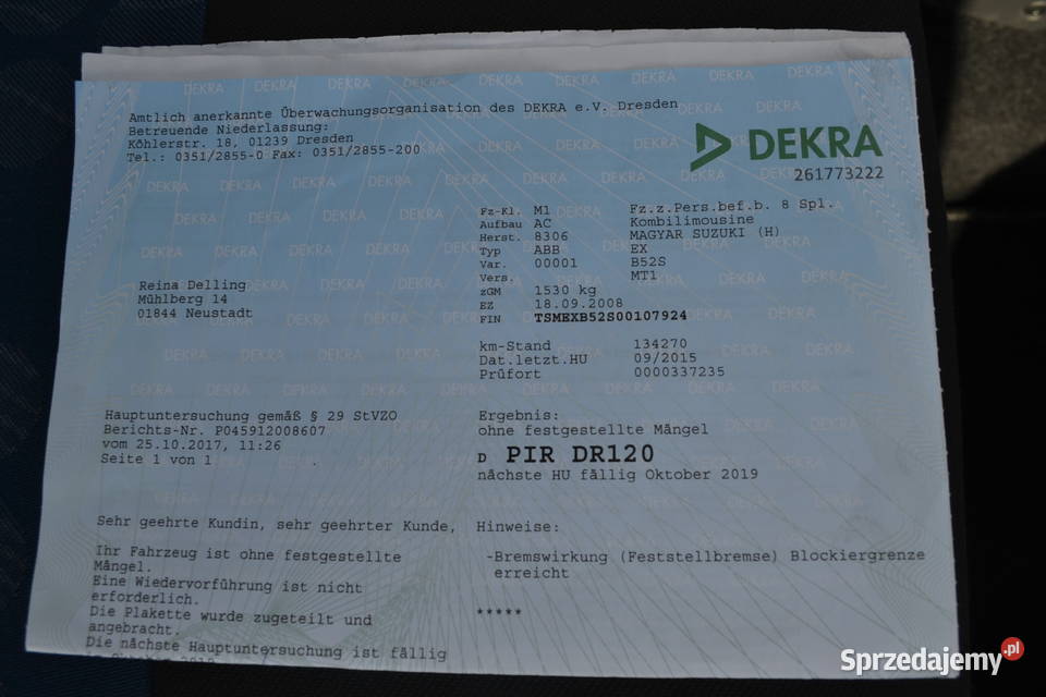 Suzuki Splash z Niemiec OPŁACONY gwarancja18 VAT marża Zgorzelec