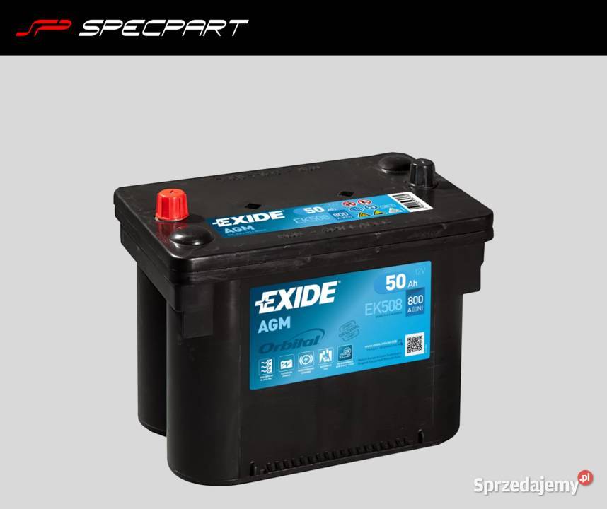 Akumulator Exide Orbital AGM STARTSTOP EK508 Piotrków Trybunalski