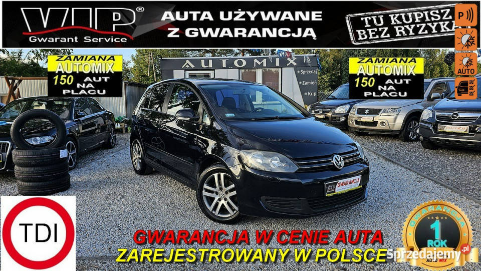 Volkswagen Golf Plus 20 TDI Super Stan światła przeciwmgielne Świdnica