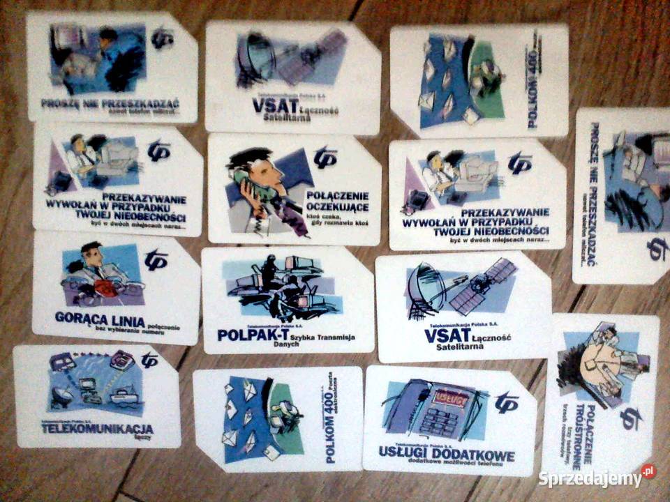 Karty telefoniczne różne duży zestaw
