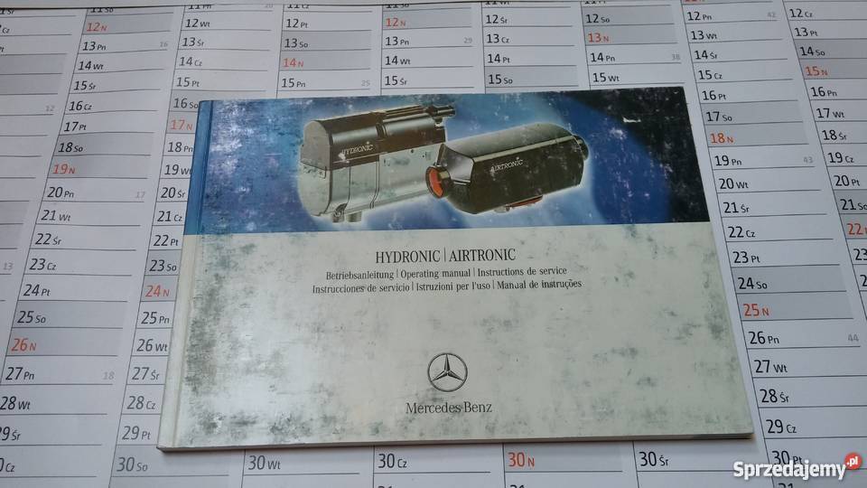 Instrukcja obsługi MercedesBenz HydronicAirtronic