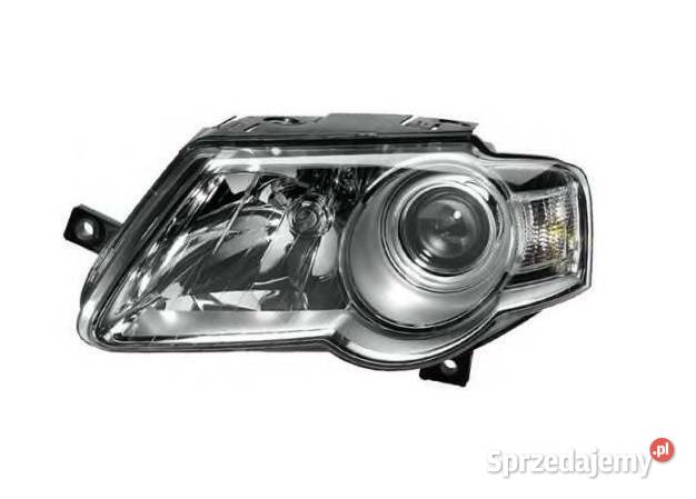 Volkswagen Passat B6 0510 Reflektor przedni Łódź