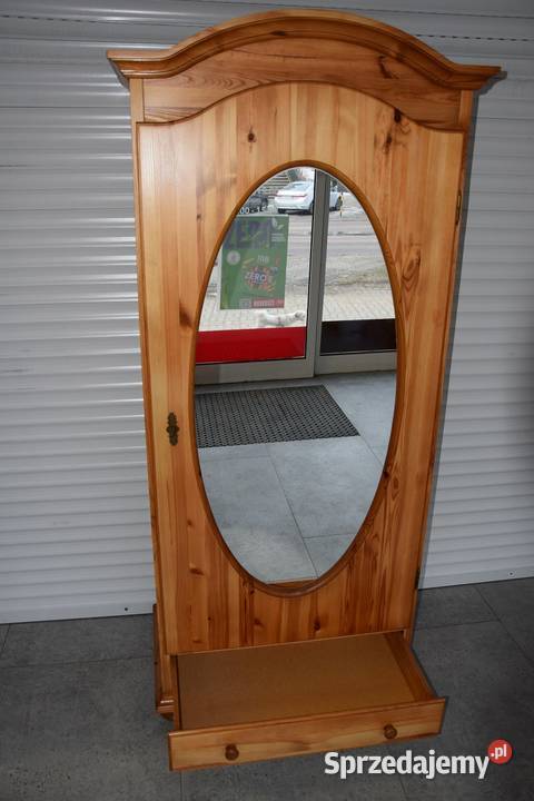 szafa z drewna sosnowego z lustrem nowa Szafy i garderoby Olsztyn