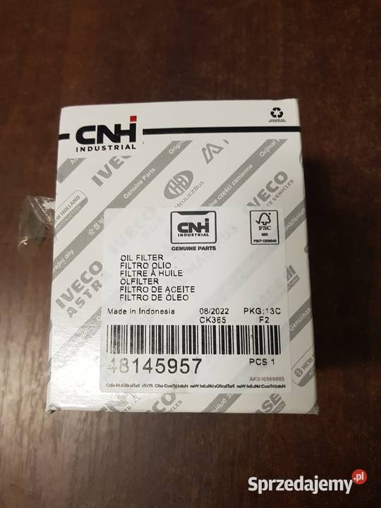 48145957 Filtr oleju silnika CNH oryginał Sulechów sprzedam