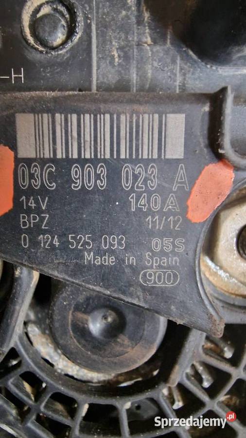 Alternator 14 tsi skoda octavia 03C 903 023 A osobowe Borysławice Zamkowe