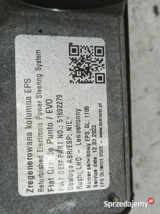 KOLUMNA WSPOMAGANIE ELEKTRYCZNE 2611786114F Fiat sprzedam