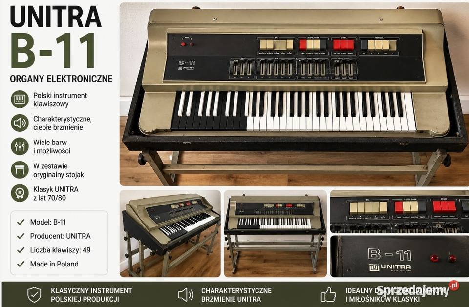 Organy Unitra Eltra B11 PRL Vintage Kołobrzeg sprzedam