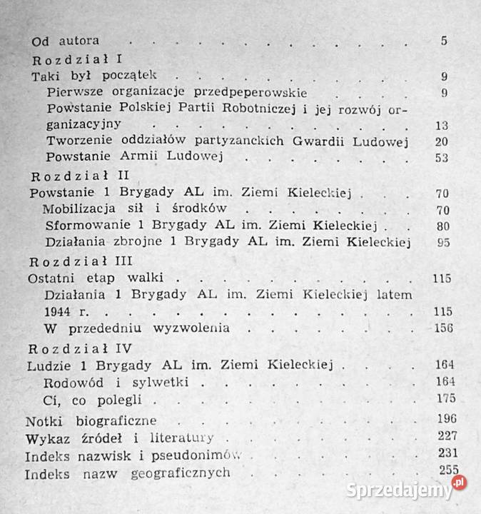 1 Brygada AL im Ziemi Kieleckiej Stefan Skwarek Chełm sprzedam