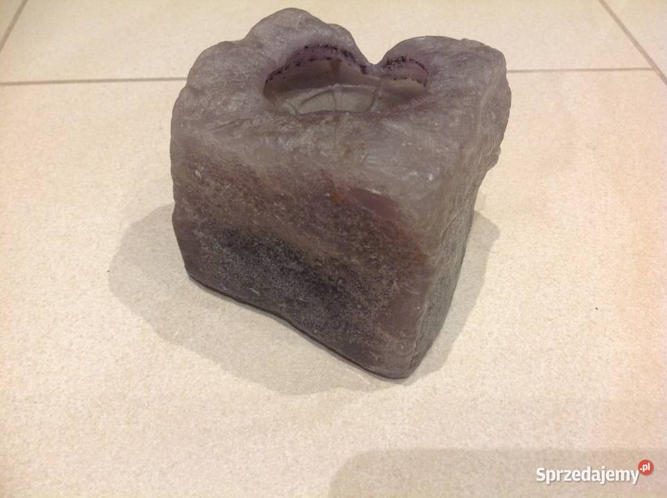 Szara Świeca Dekoracyjna Vintage