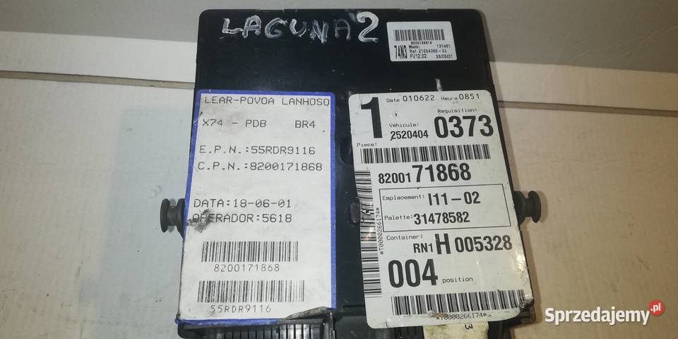 BSIUCH 82001396198200171868 Renault Laguna 2