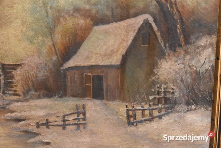 Wiktor Korecki Wiejskie Chaty Zimą Polska Zima małopolskie Kraków
