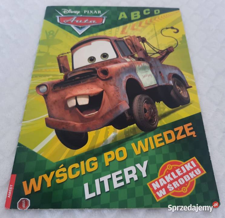 Disney, Pixar, Auta, Wyścig po wiedzę, Litery, Ameet, 2019 (Książeczki dla