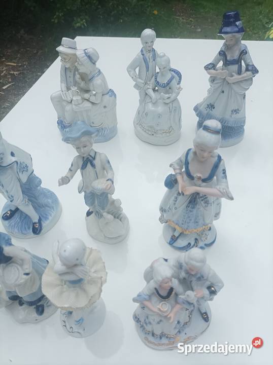 Figurki porcelanowe komplet Sterdyń