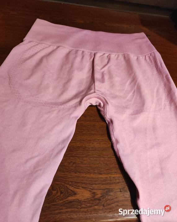różowe pink profilowane legginsy sportowe Kielce