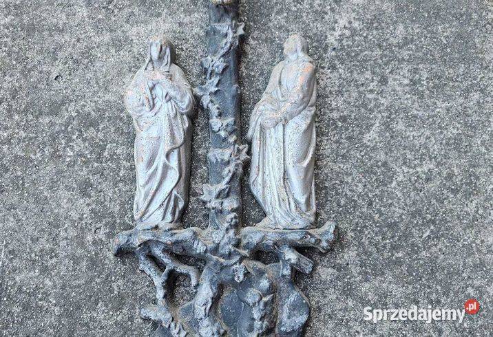 Stary wielki krzyż z żeliwa Kędzierzyn-Koźle