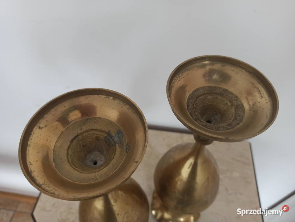 wazon y 2 ozdobne z mosiądzu