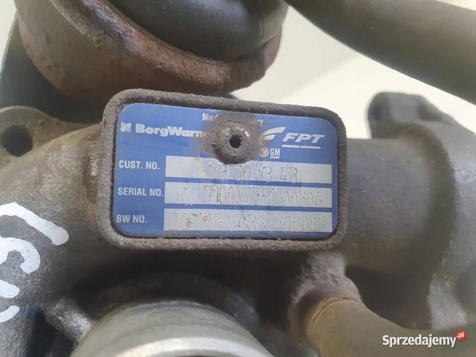 TURBOSPRĘŻARKA Opel Corsa D 13 CDTI 735013430 Rudka