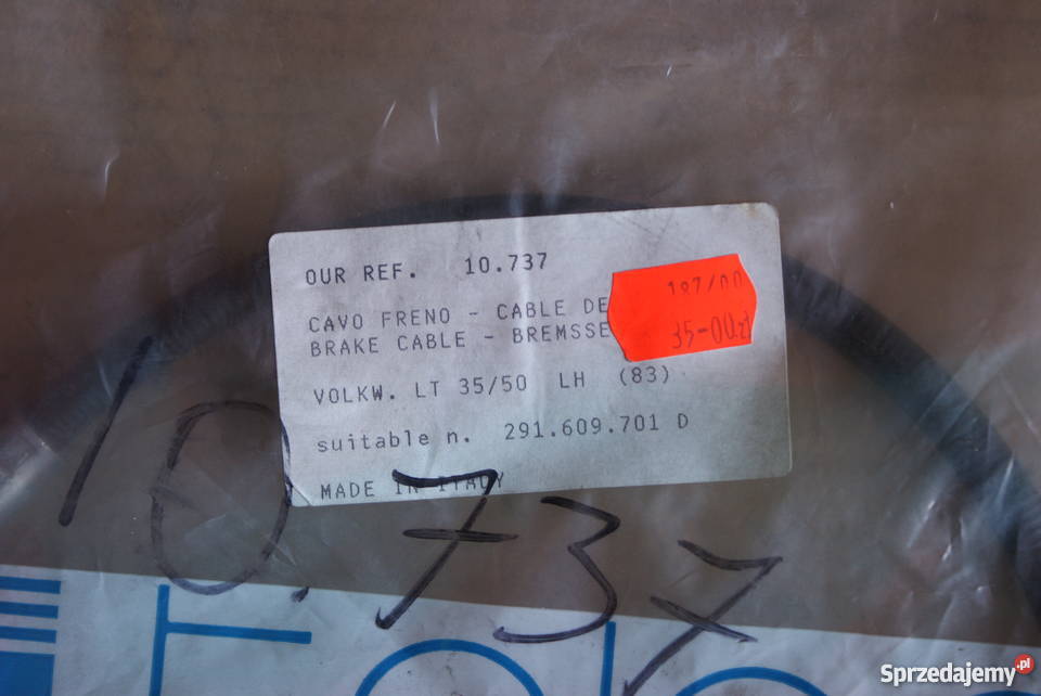 10737 COFLE LINKA HAMULCA RĘCZNEGO VW Cięgno sprzedam