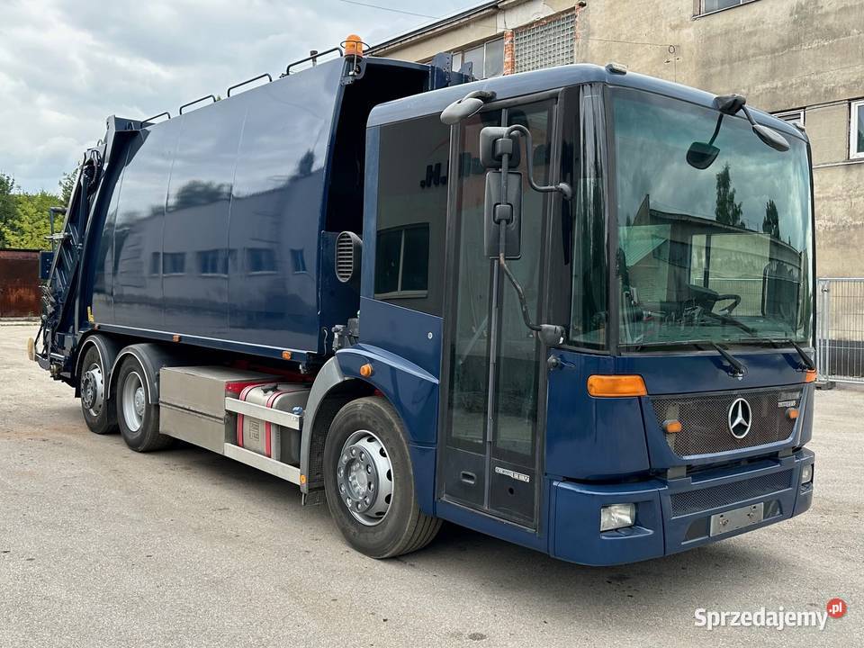 Mercedes Econic śmieciara trzyosiowa NTM 20m3 automatyczna świętokrzyskie Nowiny sprzedam