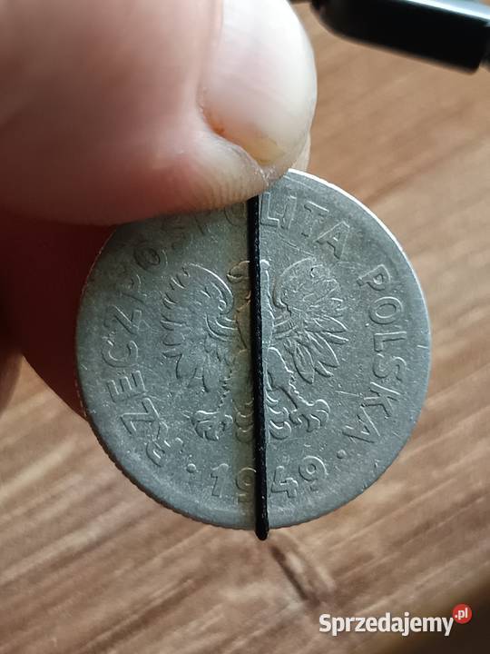 Sprzedam monete 1 zloty 1949 mala skretka Numizmatyka Chełm