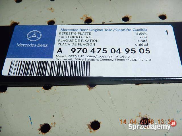 WSPORNIK WZMOCNIENIE BAKU MERCEDES A9704750495 lubelskie sprzedam
