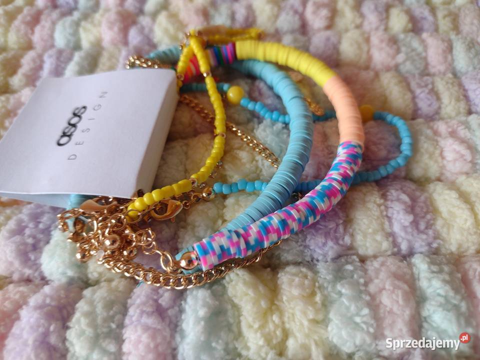 ASOS Zestaw bransoletek na nogę 5x bransoletka Kraków